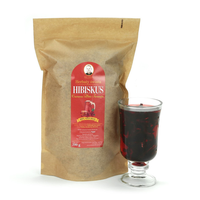 Herbata z kwiatów hibiskusa