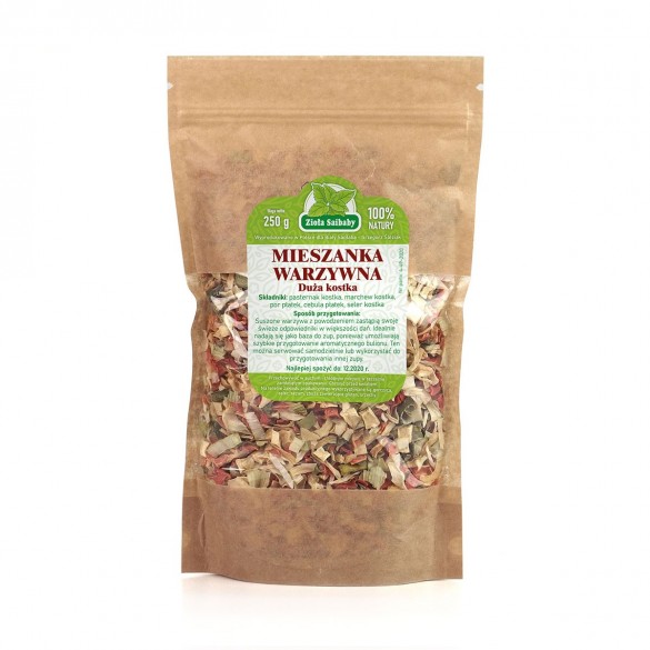 Mieszanka warzywna duża kostka bez soli 250g