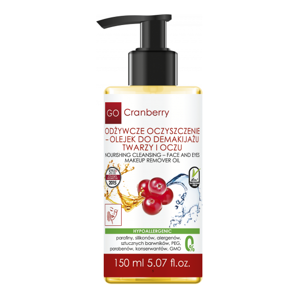 Odżywcze Oczyszczenie – Olejek do Demakijażu Twarzy i Oczu GoCranberry 150 ml