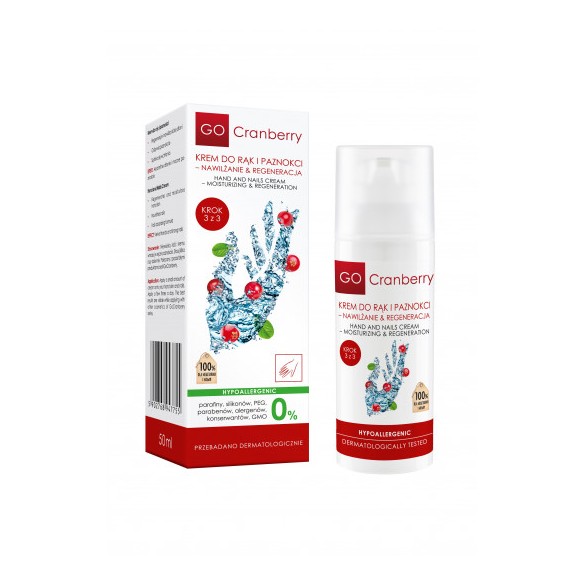 Krem do rąk i paznokci – Nawilżanie & Regeneracja GoCranberry 50 ml