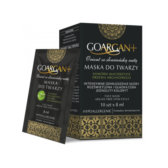 Maska do twarzy - Komórki Macierzyste drzewa arganowego GoArgan+ - 10 x 8 ml