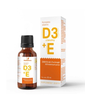 Witamina D3 z lanoliny + E...