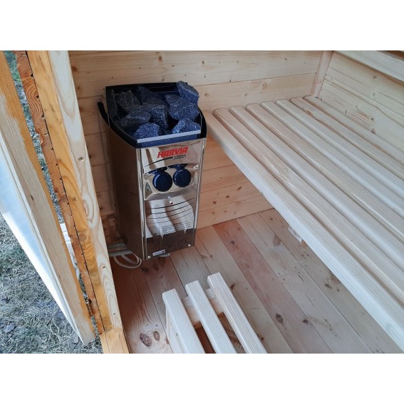 Kompletna sauna od Białego Saibaby dla dwóch osób