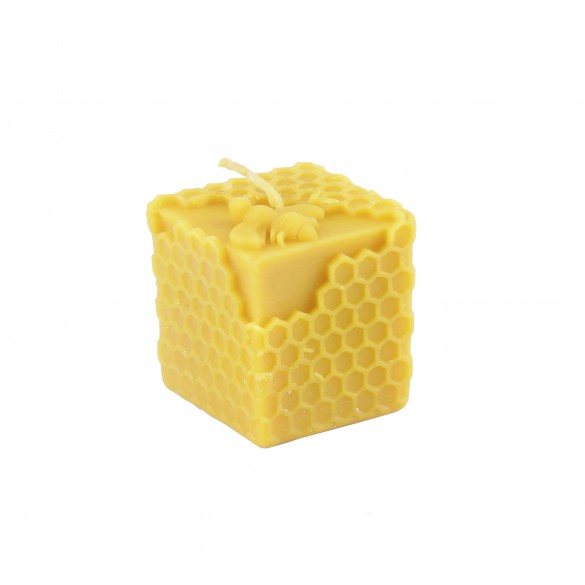 Unikatowa ręcznie robiona świeca z wosku pszczelego