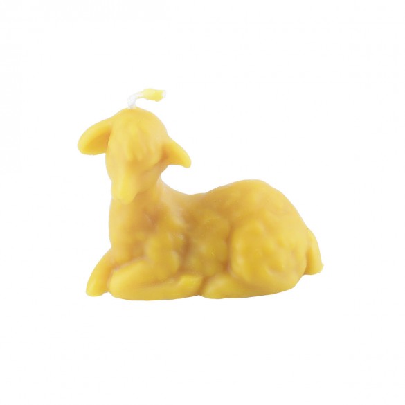 Unikatowa ręcznie robiona świeca z wosku pszczelego