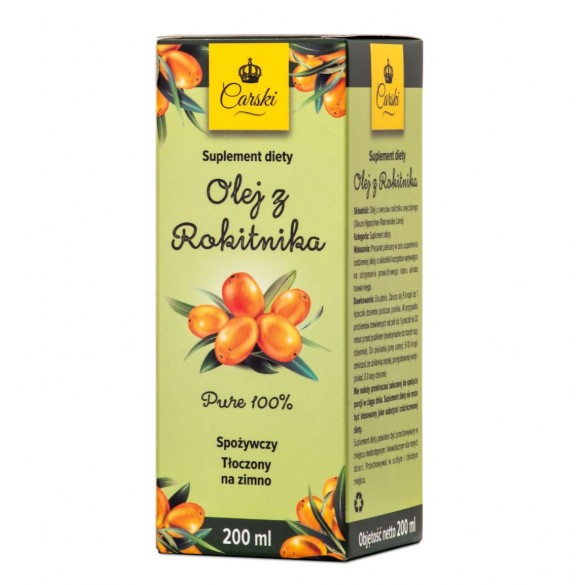 Olej z rokitnika tłoczony na zimno 200ml