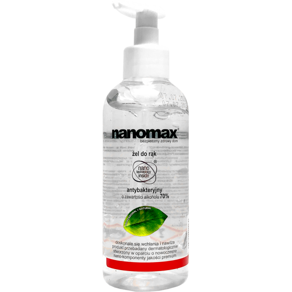 Nanomax antybakteryjny żel do dezynfekcji rąk 300 ml 6