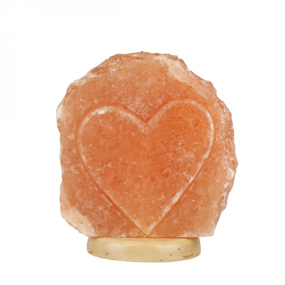 Lampa solna rzeźba naturalny jonizator powietrza sól kłodawska - Serce 6
