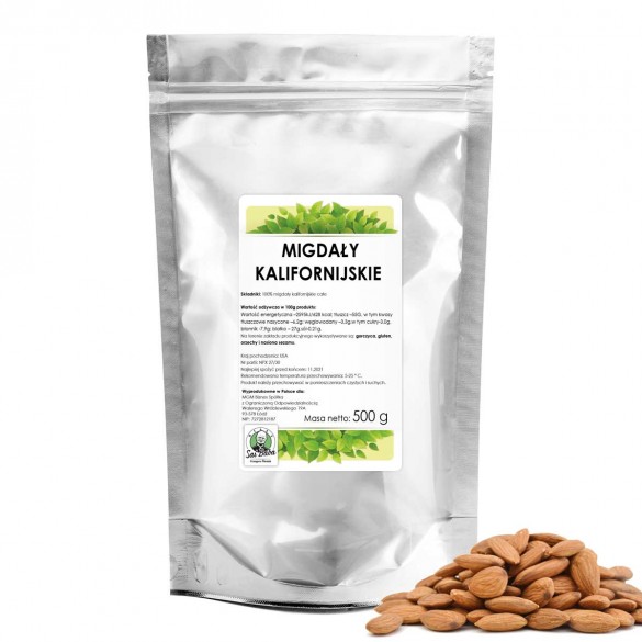 Migdały kalifornijskie całe 500g SR C