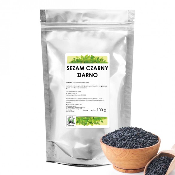 Sezam czarny ziarno 100g SR E
