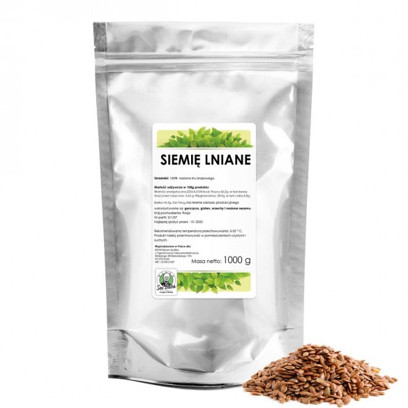 Siemię lniane brązowe 1000g SR C