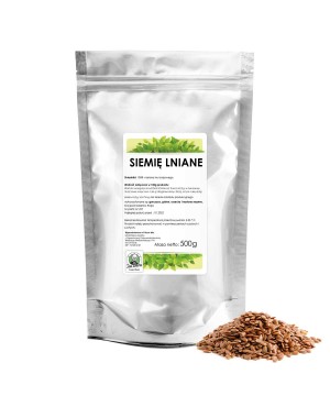 Siemię lniane brązowe 500g...