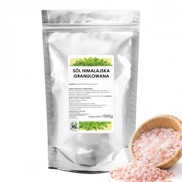 Sól himalajska gruboziarnista 1000g