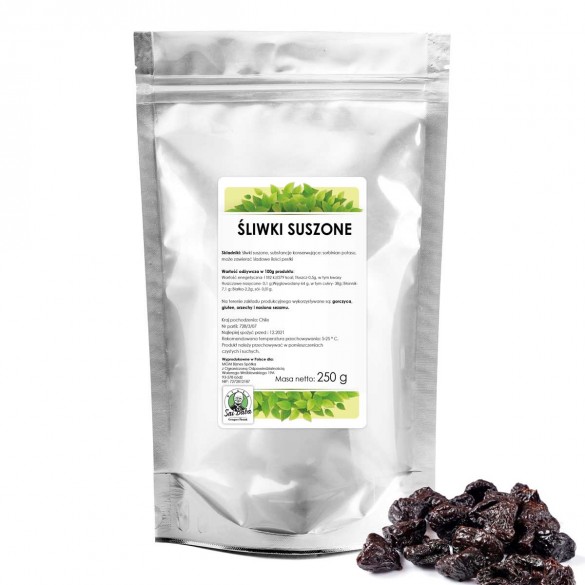 Śliwki suszone 250g SR E