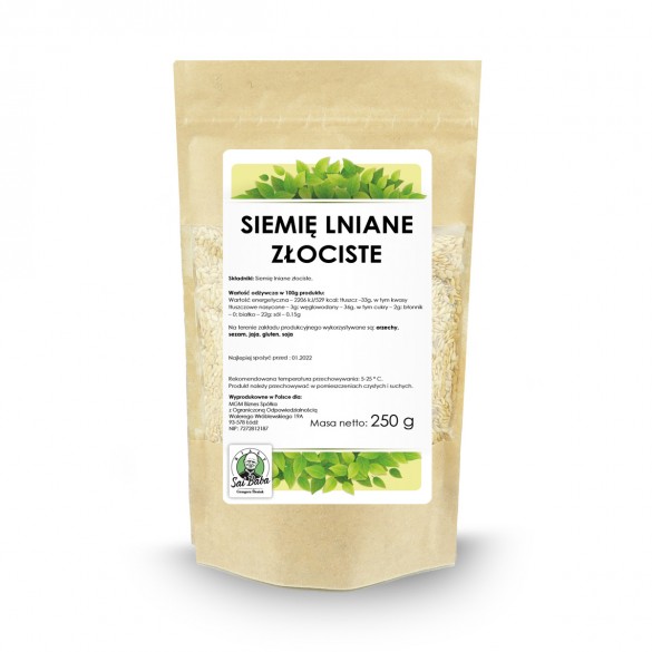 Siemię lniane złociste 250g