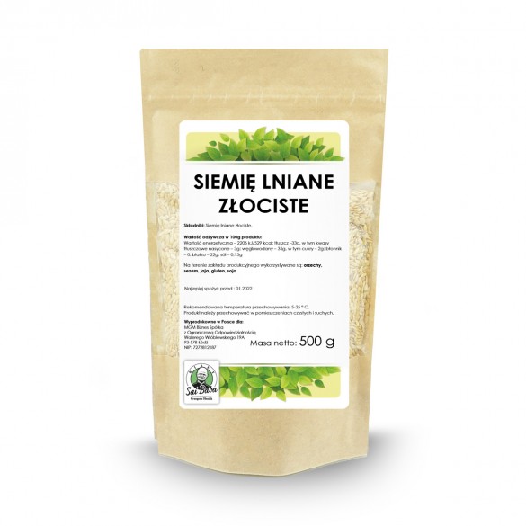 Siemię lniane złociste 500g