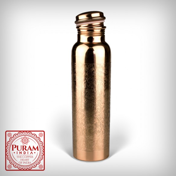 Butelka miedziana - antybakteryjna - Grawer 1000ml