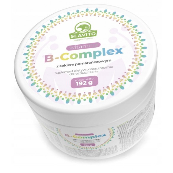 SUPLEMENT DIETY Witamina B-Complex z sokiem pomarańczowym do rozpuszczania 192 g