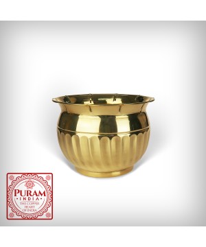 Osłonka doniczka mosiężna -...