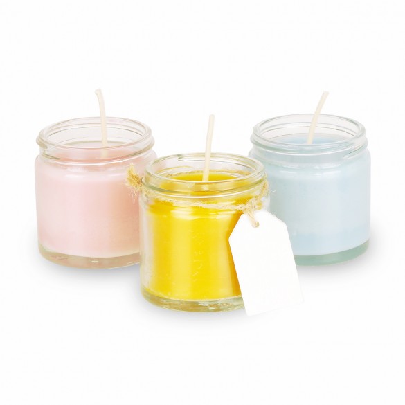 Świeca z wosku sojowego w szkalnym słoiku 60ml