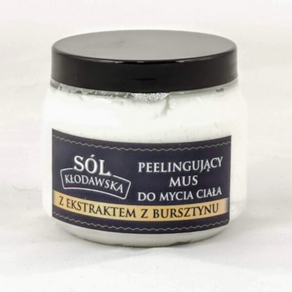 Peelingujący Mus Do Mycia Ciała Z Ekstraktem Z Bursztynu – Sól Kłodawska