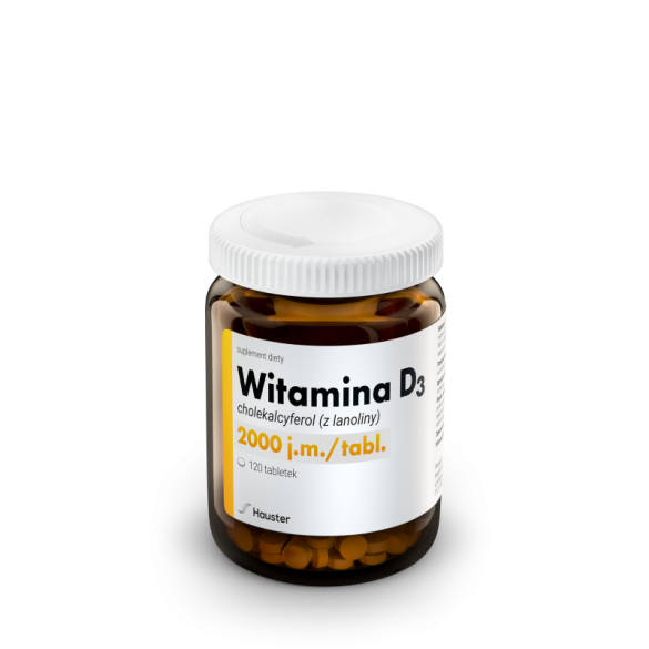 Witamina D3 2000 j.m. Hauster 120 tabl