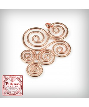 Miedziany wisiorek 9