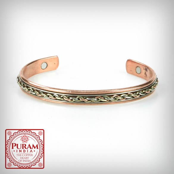 Miedziana bransoletka 22