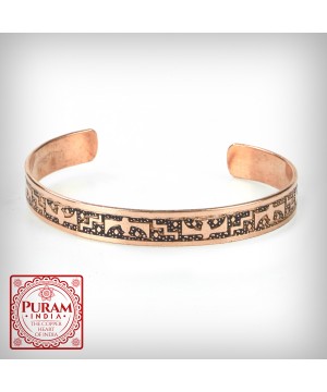 Miedziana bransoletka 37