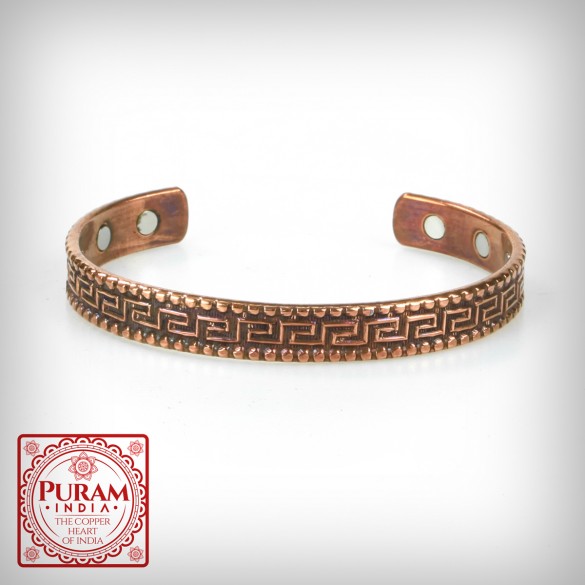 Miedziana bransoletka 43