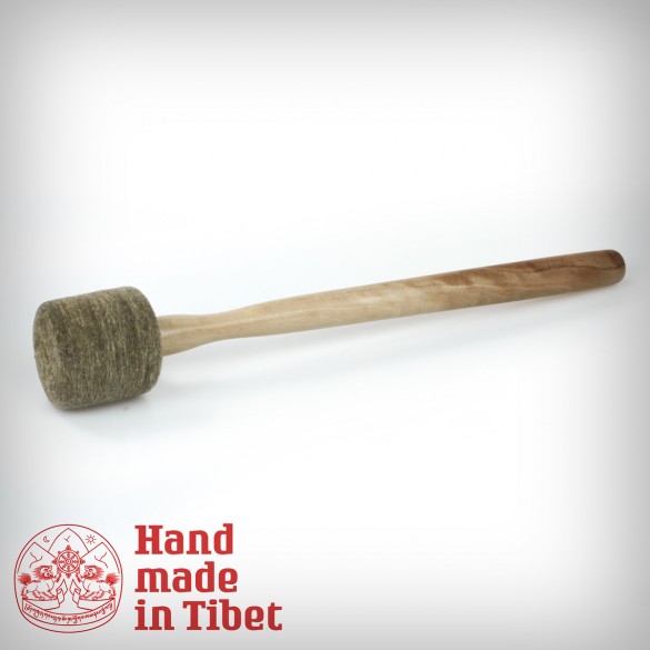 Filcowa pałka do grania na gongach, misach tybetańskich oraz bębnach – Średnia