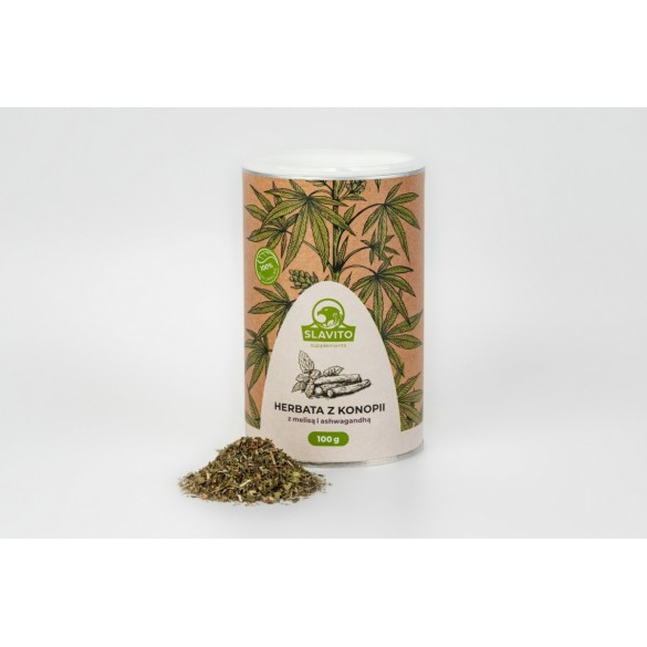 Herbata z konopi z melisą i ashwagandhą
