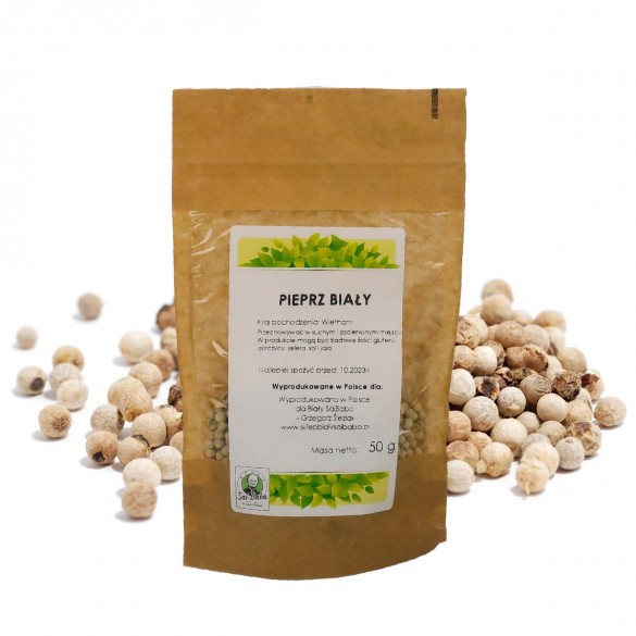 Pieprz biały ziarno 50g  OF