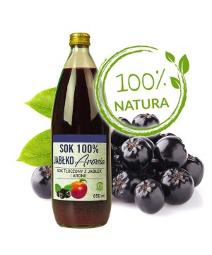Sok 100% jabłkowo - aroniowy
