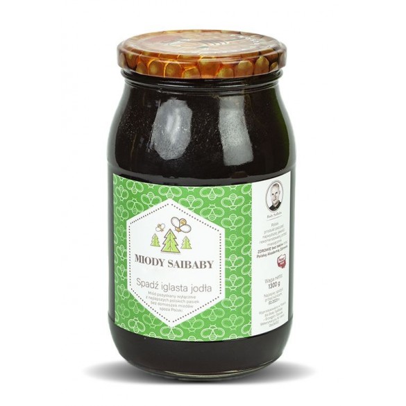 Miód spadź iglasta z jodły 1300 g