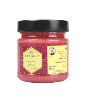 Miód kremowy z żurawiną 250g