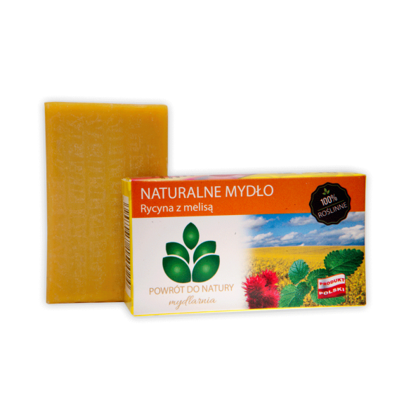 100% naturalne mydło z rycyną i melisą - 100 g