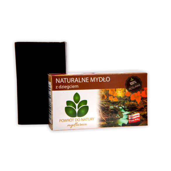 100% naturalne, roślinne mydło z dziegciem - 100 g