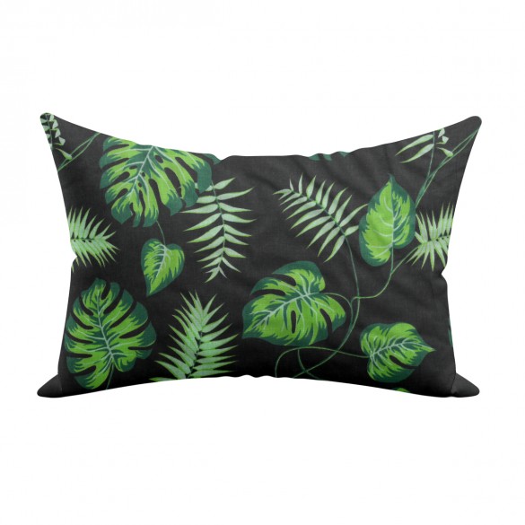 Poduszka z wkładem z łusek orkiszu - 40x25 cm - Liście