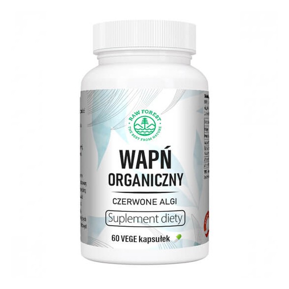 Wapń organiczny - CZERWONE ALGI - Suplement diety - RawForest