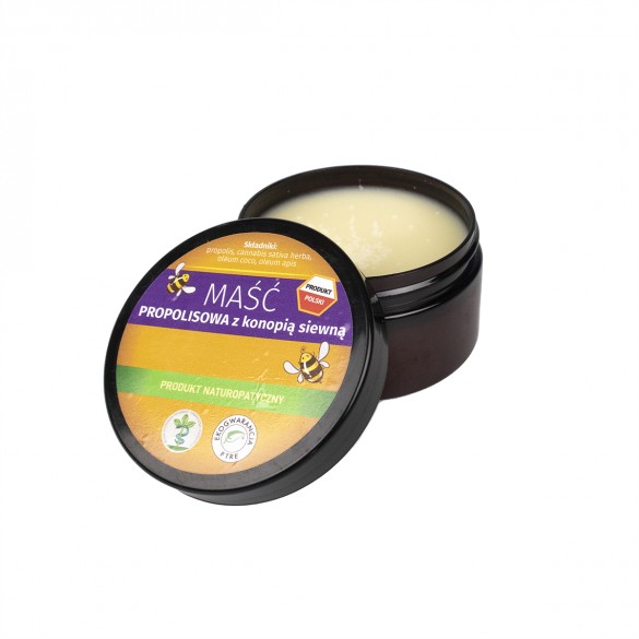 Maść propolisowa z konopią siewną