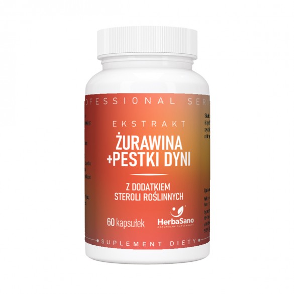 Żurawina + Pestki dyni - Suplement diety - HerbaSano