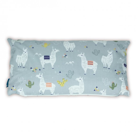 Poduszka z wkładem z łusek orkiszu - 40x25 cm - Lamy - szare