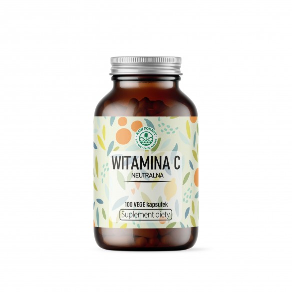 Witamina C neutralna - suplement diety - 100 kapsułek - RawForest