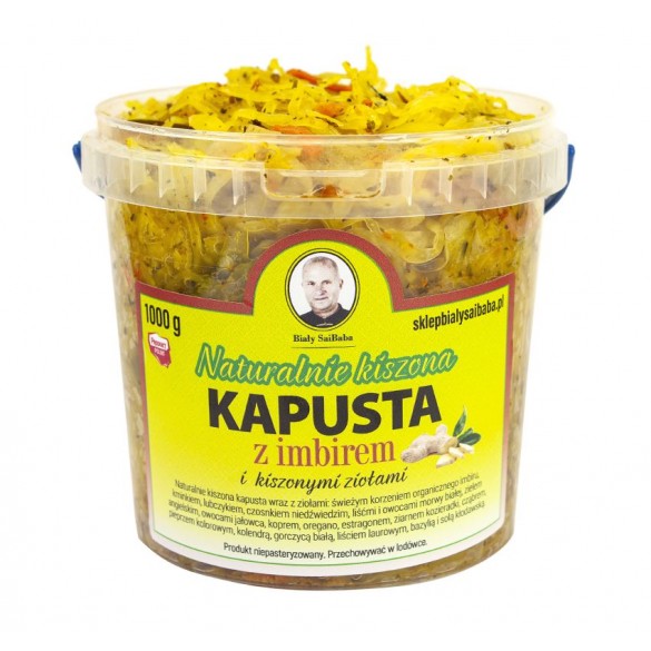 Limitowana jedyna na świecie naturalna kiszona kapusta z imbirem