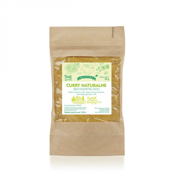 Curry naturalne bez soli 70g
