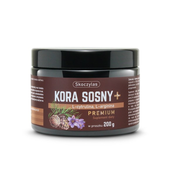 Kora sosny + L-cytrulina + L-arginina PREMIUM - suplement diety - 200 g - Skoczylas