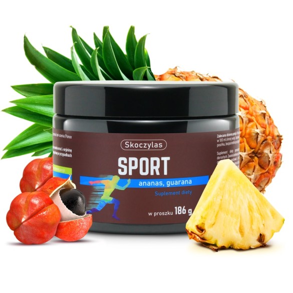 Sport ananas, guarana - suplement diety - 186 g - Skoczylas