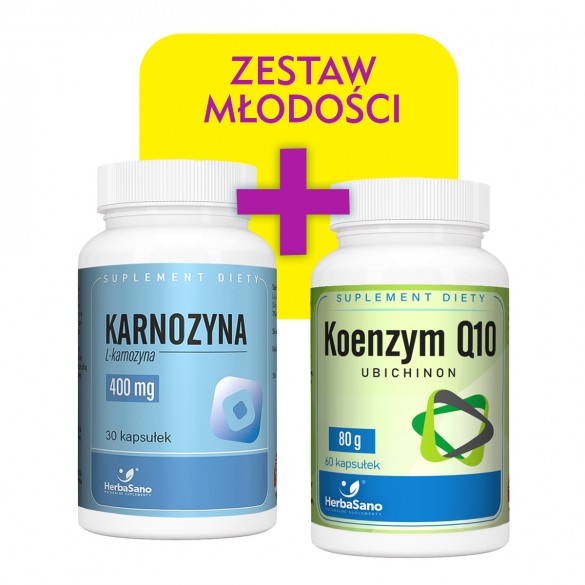 Zestaw Karnozyna – eliksir młodości + koenzym Q10