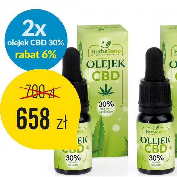 2 x Olejek CBD 30 % naturalnych kannabinoidów